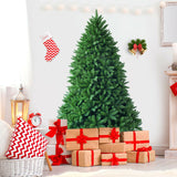 6 英尺不发光人造圣诞树，带 1250 个树枝尖 6 Feet Unlit Artificial Christmas Tree with 1250 Branch Tips