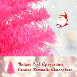 3 英尺优质人造圣诞迷你树，带支架-粉色 3 ft Premium Artificial Christmas Mini Tree with Stand-Pink