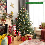 6 英尺人造圣诞云杉铰接树 6 Feet Artificial Christmas Spruce Hinged Tree