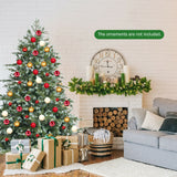 6 英尺人造圣诞云杉铰接树 6 Feet Artificial Christmas Spruce Hinged Tree