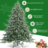 6 英尺人造圣诞云杉铰接树 6 Feet Artificial Christmas Spruce Hinged Tree