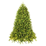 7.5 英尺人造杉木圣诞树，带 LED 灯和 1968 年树枝尖 7.5 Feet Artificial Fir Christmas Tree with LED Lights and 1968 Branch Tips