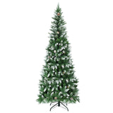 5 / 6 / 7.5 英尺人造铅笔圣诞树带松果 5 / 6 / 7.5 Feet Artificial Pencil Christmas Tree with Pine Cones