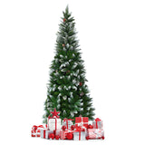 5 / 6 / 7.5 英尺人造铅笔圣诞树带松果 5 / 6 / 7.5 Feet Artificial Pencil Christmas Tree with Pine Cones