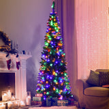 人造国脚嘉湖杉铅笔圣诞树 - 6.5 英尺 Artificial National Foot Kingswood Fir Pencil Christmas Tree-6.5ft