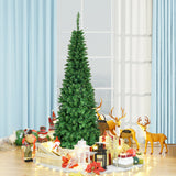 人造国脚嘉湖杉铅笔圣诞树 - 6.5 英尺 Artificial National Foot Kingswood Fir Pencil Christmas Tree-6.5ft