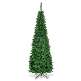 人造国脚嘉湖杉铅笔圣诞树 - 6.5 英尺 Artificial National Foot Kingswood Fir Pencil Christmas Tree-6.5ft