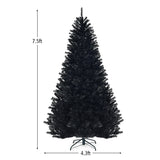 7.5 英尺铰接人造万圣节圣诞树 7.5 Feet Hinged Artificial Halloween Christmas Tree