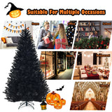 7.5 英尺铰接人造万圣节圣诞树 7.5 Feet Hinged Artificial Halloween Christmas Tree