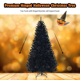 7.5 英尺铰接人造万圣节圣诞树 7.5 Feet Hinged Artificial Halloween Christmas Tree