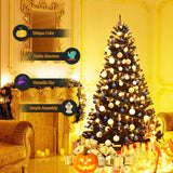 7.5 英尺铰接人造万圣节圣诞树 7.5 Feet Hinged Artificial Halloween Christmas Tree