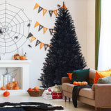 7.5 英尺铰接人造万圣节圣诞树 7.5 Feet Hinged Artificial Halloween Christmas Tree