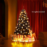 6 英尺铰接人造万圣节圣诞树 6 Feet Hinged Artificial Halloween Christmas Tree