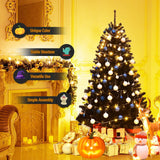 6 英尺铰接人造万圣节圣诞树 6 Feet Hinged Artificial Halloween Christmas Tree