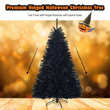 6 英尺铰接人造万圣节圣诞树 6 Feet Hinged Artificial Halloween Christmas Tree