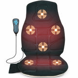 带加热和 6 个振动电机的家用座垫按摩器 Seat Cushion Massager with Heat and 6 Vibration Motors for Home