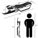 带纹理手柄和网状座椅的雪地赛车雪橇 Snow Racer Sled with Textured Grip Handles and Mesh Seat