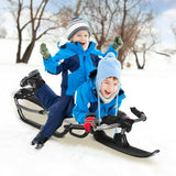 带纹理手柄和网状座椅的雪地赛车雪橇 Snow Racer Sled with Textured Grip Handles and Mesh Seat