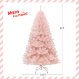 6/7 英尺人造圣诞树铰接全杉树 - 6 英尺 6/7 Feet Artificial Christmas Tree Hinged Full Fir Tree-6 Feet