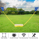 便携式羽毛球套装折叠网球羽毛球排球网 Portable Badminton Set Folding Tennis Badminton Volleyball Net