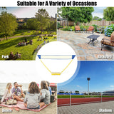 便携式羽毛球套装折叠网球羽毛球排球网 Portable Badminton Set Folding Tennis Badminton Volleyball Net