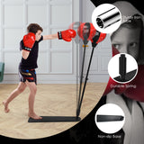 带可调节支架和拳击手套的儿童沙袋 Kids Punching Bag with Adjustable Stand and Boxing Gloves