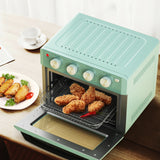 19 夸脱脱水对流空气炸锅烤箱，带 5 个配件 - 绿色 19 Qt Dehydrate Convection Air Fryer Toaster Oven with 5 Accessories-Green