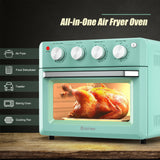 19 夸脱脱水对流空气炸锅烤箱，带 5 个配件 - 绿色 19 Qt Dehydrate Convection Air Fryer Toaster Oven with 5 Accessories-Green