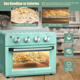 19 夸脱脱水对流空气炸锅烤箱，带 5 个配件 - 绿色 19 Qt Dehydrate Convection Air Fryer Toaster Oven with 5 Accessories-Green