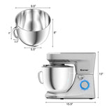 7.5 夸脱倾斜头立式搅拌机，带面团钩-白色 7.5 Qt Tilt-Head Stand Mixer with Dough Hook-White