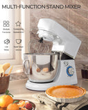 7.5 夸脱倾斜头立式搅拌机，带面团钩-白色 7.5 Qt Tilt-Head Stand Mixer with Dough Hook-White