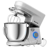 7.5 夸脱倾斜头立式搅拌机，带面团钩 - 银色 7.5 Qt Tilt-Head Stand Mixer with Dough Hook-Silver