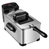 3.2 夸脱带定时器电动不锈钢油炸锅 3.2 Quart Electric Stainless Steel Deep Fryer with Timer