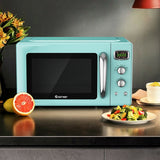 0.9 立方英尺复古台面紧凑型微波炉-绿色 0.9 Cu.ft Retro Countertop Compact Microwave Oven-Green