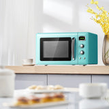 0.9 立方英尺复古台面紧凑型微波炉-绿色 0.9 Cu.ft Retro Countertop Compact Microwave Oven-Green