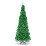 人造国脚嘉湖杉木铅笔圣诞树 - 7.5 英尺 Artificial National Foot Kingswood Fir Pencil Christmas Tree-7.5 ft