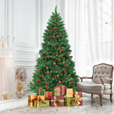 6.5 英尺预亮铰链圣诞树，带 LED 灯 6.5 Feet Pre-lit Hinged Christmas Tree with LED Lights