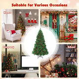 6.5 英尺预亮铰链圣诞树，带 LED 灯 6.5 Feet Pre-lit Hinged Christmas Tree with LED Lights