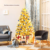 6/7.5 英尺人造金属丝圣诞树，铰接可折叠支架 - 6 英尺 6/7.5 Feet Artificial Tinsel Christmas Tree Hinged with Foldable Stand-6 ft