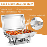 2 件装不锈钢全尺寸火锅 2 Packs Stainless Steel Full-Size Chafing Dish