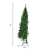 预亮人造半国家圣诞树，带 8 种闪光模式 - 6 英尺 Pre-Lit Artificial Half National Christmas Tree with 8 Flash Modes-6 ft