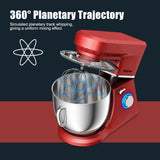 7.5 夸脱倾斜头立式搅拌机带面团钩-红色 7.5 Qt Tilt-Head Stand Mixer with Dough Hook-Red