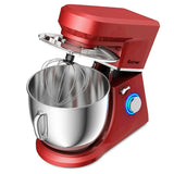 7.5 夸脱倾斜头立式搅拌机带面团钩-红色 7.5 Qt Tilt-Head Stand Mixer with Dough Hook-Red