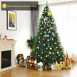 9 英尺铰接优质人造 PVC 圣诞树，带实心金属支架 9 Feet Hinged Premium Artificial PVC Christmas Tree with Solid Metal Stand