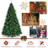 9 英尺铰接优质人造 PVC 圣诞树，带实心金属支架 9 Feet Hinged Premium Artificial PVC Christmas Tree with Solid Metal Stand