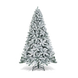 7.5 英尺雪绒铰接人造圣诞树（不带灯） 7.5 Feet Snow Flocked Hinged Artificial Christmas Tree without Lights