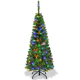 人造国足嘉湖杉木铅笔圣诞树 - 4.5 英尺 Artificial National Foot Kingswood Fir Pencil Christmas Tree-4.5ft