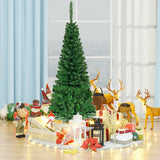 人造国足嘉湖杉木铅笔圣诞树 - 4.5 英尺 Artificial National Foot Kingswood Fir Pencil Christmas Tree-4.5ft