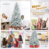 9 英尺人造圣诞树，带优质雪绒铰链 9 Feet Artificial Christmas Tree with Premium Snow Flocked Hinged