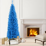 6 英尺不发光铅笔细长树人造圣诞树 6 Feet Unlit Pencil Slim Tree Artificial Christmas Tree